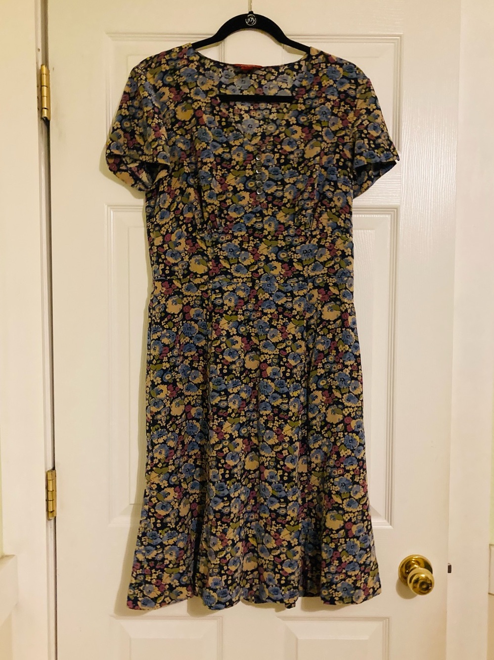 Sundance Floral Midi Silk Dress